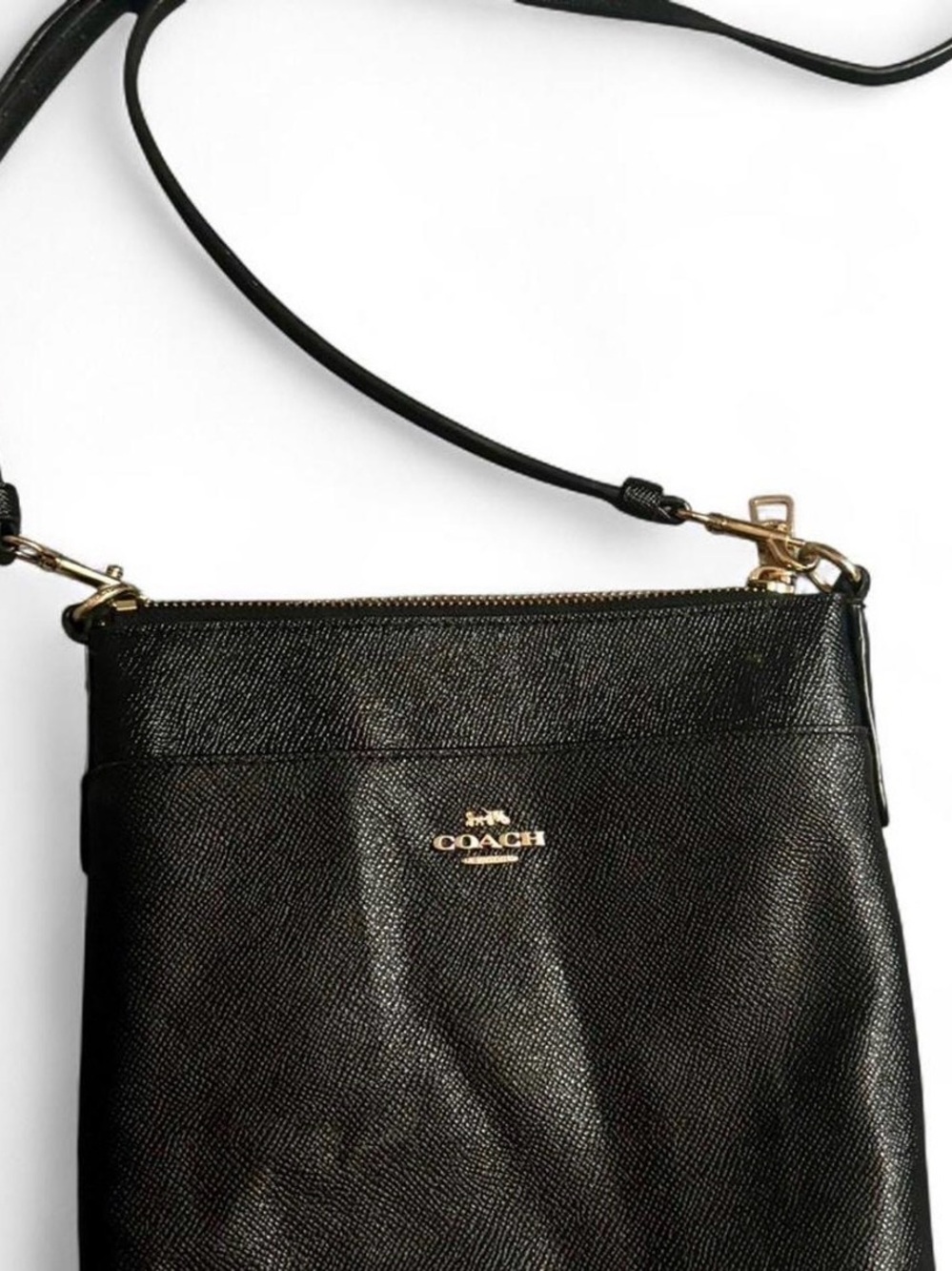 Authentic black Coach Kitt messenger bag